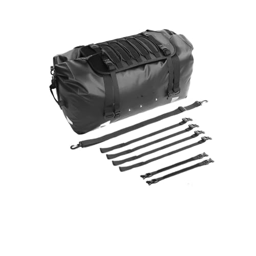 Sac à dos moto étanche 65L avec panneau d'extension pour bagages