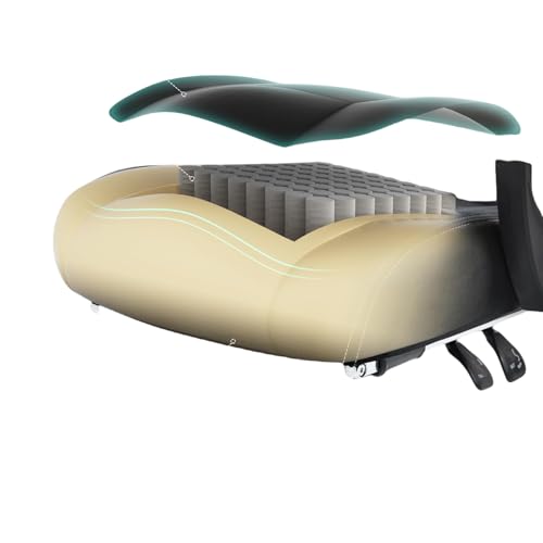 Sedia da gioco in tessuto con massaggio riscaldato, supporto lombare, sedia da gamer con borsa, cuscino e poggiapiedi, grande e alto, portata 150 kg (nero) - Sedia gaming - Immagine 4