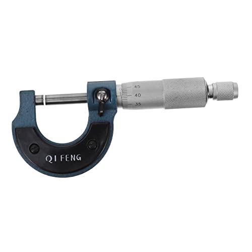 ABOOFAN High Precision 0-25mm Spiral outside Micrometer Portable Metric Measuring Tool for Mechanics and Laboratory Use