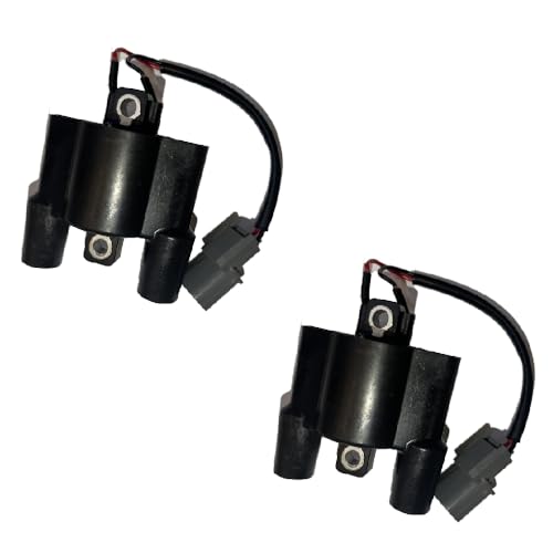 2PCS F6T557 63P-82310-01-00 Ignition Coil Compatible with Yamaha Outboard 60HP 75HP 90HP