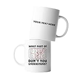Panvola Personalized What Part Of Don’t You Understand Hockey Player Customized Hockey Gifts For Men Women Ceramic Mug 11 oz White 11oz