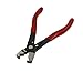 Aexit Red Plastic Pliers Coated Handle Clic-R Collar Hose Clip Clamp Tongue-and-Groove Pliers Plier 6.5