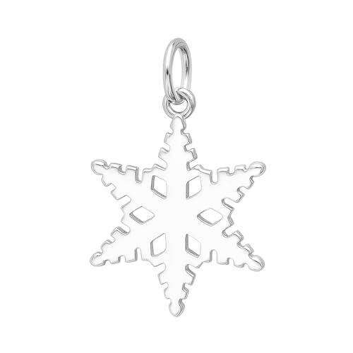 Pendentif flocon de neige en argent sterling 18mm le cadeau idéal pour célébrer un moment