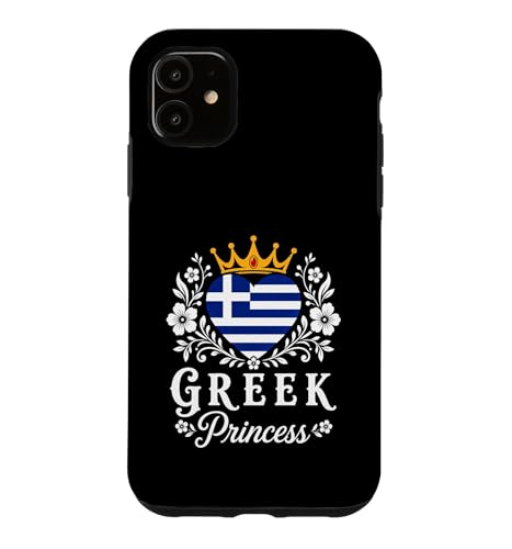 Greek Princess Greece Flag Proud Greek Girl �X�}�z�P�[�X iPhone 11 �p