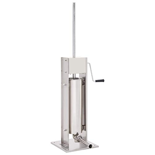 KUANDARGG 7L Edelstahl Wurstfüller Manuell Wurstfüllmaschine Wurstpresse Wurstspritze Füllmaschine Wurst Presse…