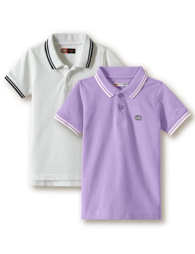 Image of Amazon Brand - Symbol Boys Cotton Rich Solid Polo Tshirt | Collar Tshirts | Half Sleeves | Plain-Regular Fit