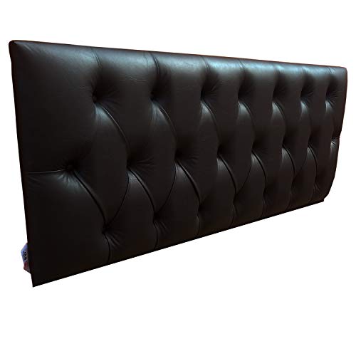 Cabeceira Painel Luna Corino Preto Casal 140 x 60