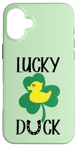 One Lucky Duck St Patricks Day Shamrock Lucky Ducks Irish Carcasa para iPhone 16 Plus