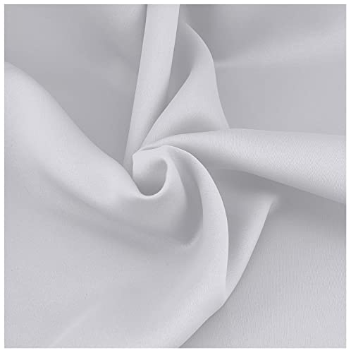 heimtexland Gardine XXL Dekoschal Blickdicht Verdunkelungsgardine Thermogardine HxB 245x275 cm Kälte- und Wärmeisolierung …auspacken, aufhängen, fertig! Vorhang Typ139 (grau-weiß)