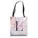 Lilah Letter L Initial Monogram Calligraphy Personalized Tote Bag