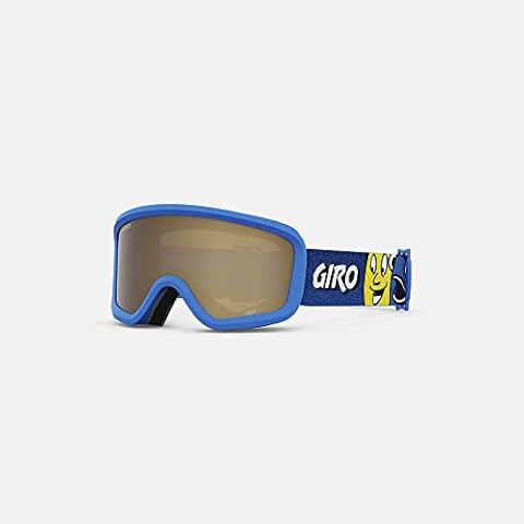 Gafas de esquí Giro Chico 2.0 para niños de 2 a 4 años con correa de cara azul y lente rosa ámbar Cover