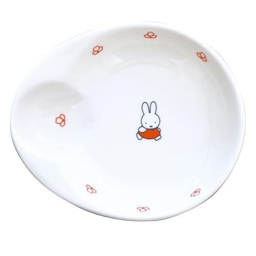 ディック・ブルーナ 「 ミッフィー Miffy 」 ユニバーサルデザイン すくいやすい パスタ皿 カレー皿 M 18cm おさんぽシリーズ 電子レンジ 食洗機対応 食器 グッズ 雑貨 日本製 218142