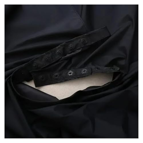Capa profesional impermeable para peluquería negra miniatura 3
