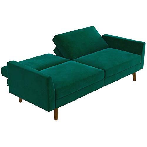Dhp Jena Sleeper Sofa In Green And Brown #TOP3