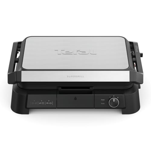 Tefal Kontaktgrill SuperGrill 3in1 – 2200 W, XL-BBQ-Funktion, 800 cm² Grillfläche, 3-fach Ofenposition, Thermostat, antihaftbeschichtet… – Ansicht 2