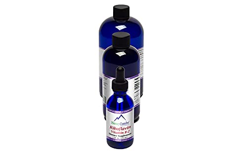 Vitamin B2 (Riboflavin) Drops, B Vitamin Liquid to Support Digestion, Blood Cells & Nervous System, Liquid Vitamins for Hair, Skin and Nails, Alcohol-Free, Non-GMO Riboflavin Extract, 16 Fl Oz.