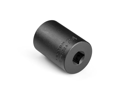 Image of TEKTON 3 /8 Inch Drive x 24 mm Semi-Deep 12-Point Impact Socket | SID14324