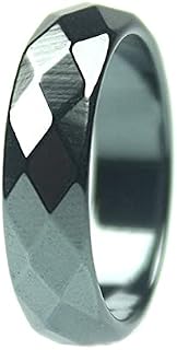 1 Piece Hematite Ring Unisex Ring Portable Jewellery Accessory Ring Absorb Negative Energy Ring Nice for Gift, Daily Wear