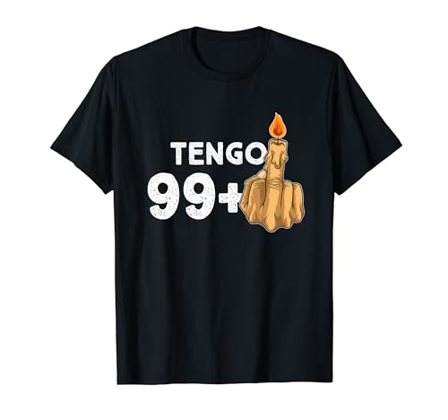 99+1 Dedo Medio Vela De Cumpleaños Para El 100º Cumpleaños Camiseta