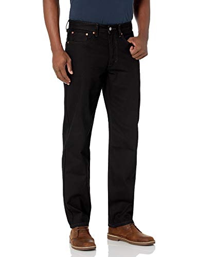 Levi's Men's 550 Relaxed Fit Jeans, Black, 38W x 29L