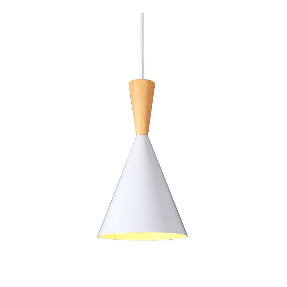 Suspension cuisine moderne blanche pour éclairer efficacement un îlot de salon