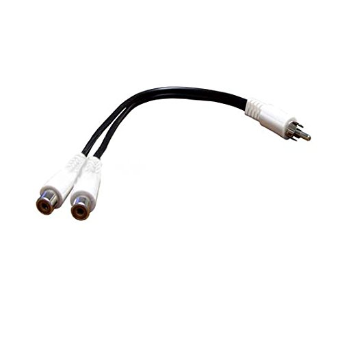 RCA-Splitter Audio-Adapter Y-Cinch Cable - 1 naar 2 Aansluitingen, RCA-Aansluiting, Audiokabel (2 Stuks, Blauw RCA-Splitter Audio-Adapter Y-Cinch Cable - 1 naar 2 Aansluitingen, RCA-Aansluiting, Audiokabel (2 Stuks, Blauw