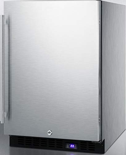 Summit SCFF53BCSS Under Counter Upright Freezer, Stainless-Steel on Fridge.com