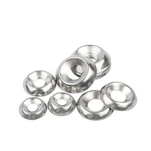 CLENEA 10 szt. Wklęsłe Podkładki Stal Nierdzewna