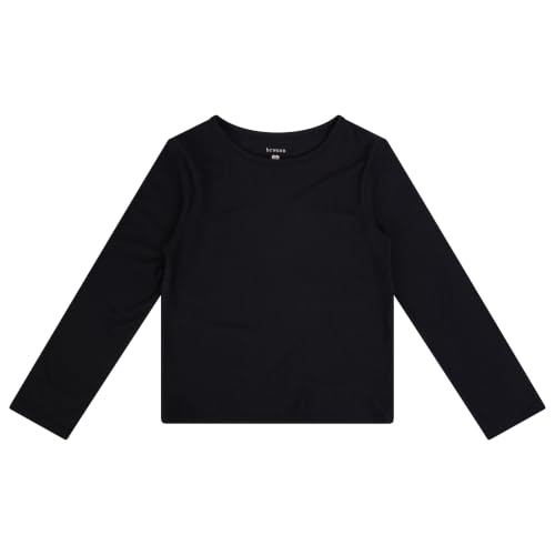 Image of Girls Long Sleeve Fall Graphic Tops, School Sports Tees, 4 Pack Multiple Pattern Tshirts
