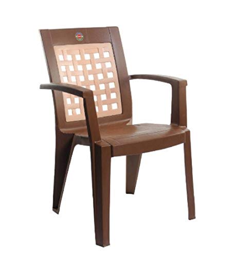 Image of Cello. Impact Plastic Set of 2 Chairs,Sandal Wood Brown