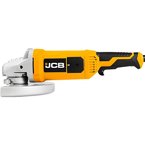 JCB Winkelschleifer Doppelpack (230 mm mit 2000 W und 115 mm mit 600 W, M14 Aufnahme, Anti-Vibrationsgriff, Sanftanlauf, verstellbare Schutzhabe, Spindelarretierung) Trennschleifer – Bild 4