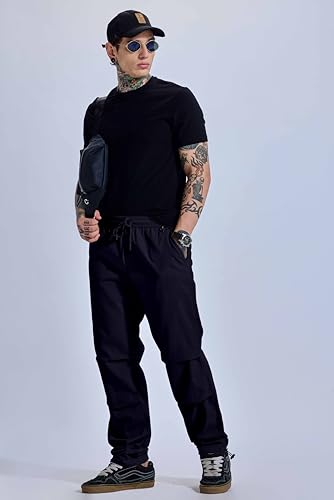 Image of FTX Men Solid Cotton Regular Fit Multicolor Track Pant