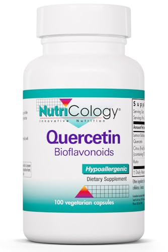 Nutricology Quercetin Bioflavonoids - Lemon Bioflavonoid Complex, Rutin, Citrus Extract, Hesperidin, Vegetarian Capsules - 100 Count