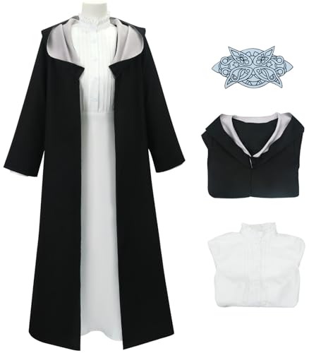 Tenue Fern cosplay Frieren complète avec coiffe et veste femme