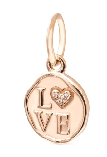 Pandora Sparkling Love Stamp Dangle Charm 752605C01, silver