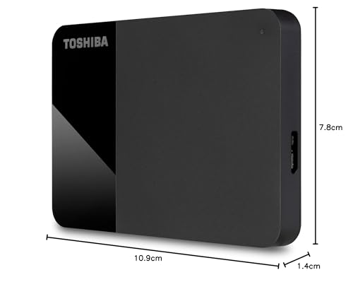 Image of Toshiba 2TB Canvio Ready - 2.5 inch Portable External Hard Drive with SuperSpeed USB 3.2 Gen 1, Compatible with Microsoft Windows 7, 8 and 10, Black (HDTP320EK3AA)
