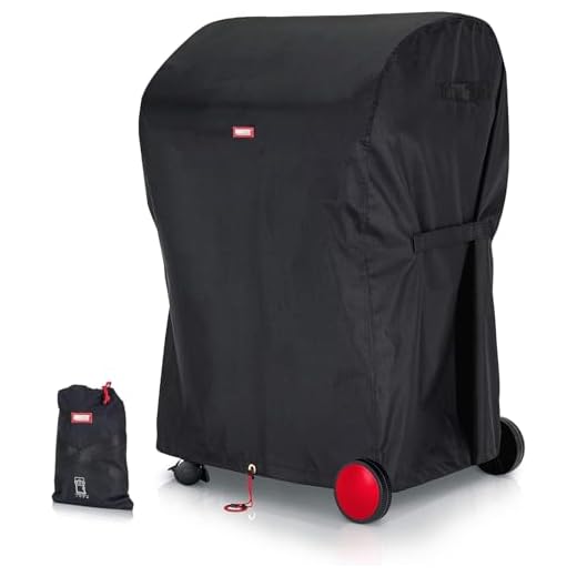 BARTSTR Grillabdeckung wetterfest 105 x 65 x 115 cm, Grill Abdeckhaube für Gasgrill, Reißfest & wasserdicht mit UV-Schutz, Grill Zubehör – Schwarz