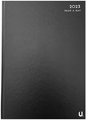 Boss Trends AuroraUK 2023 Diary A4 Page A Day Yearly Diary with HardBack Cover (Burgundy)