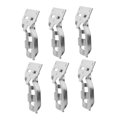 Toyvian 6 Piezas Soporte Fijo para Bandera Soporte De Poste De Bandera Ajustable Partes del Asta De La Bandera Accesorios para Asta De Bandera Soporte De Bandera De Pared Silver Planchar