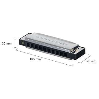 Classic Cantabile AHB-150 ECO Alabama Blues Harmonica Do-Dur - Les Beatles, Paul McCartney, John Lennon, RIngo Starr, George Harrison Classic Cantabile AHB-150 ECO Alabama Blues Harmonica Do-Dur – Image 2