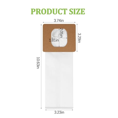 Image of 10 Pack Type I HEPA Vacuum Bags Replacement for Hoover AH10005 Series | Compatible with UH30010COM UH30010CA SH10000 premium HEPA filtration maintains optimal vacuum suction and clean indoor air.