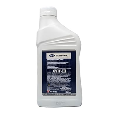 Subaru CVTF-III Transmission Fluid SOA427V2610 OEM AUTO 1 Quart Geunine CVT 3 Forester Legacy Outback Crosstrek Impreza