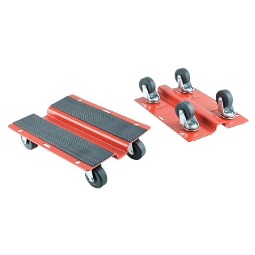 KASTFORCE KF2018 Utility Dolly Kit of Pair 8 inch x 10 inch Steel Dollies, Snowmobile Dolly, Panel Dolly, Material Mover