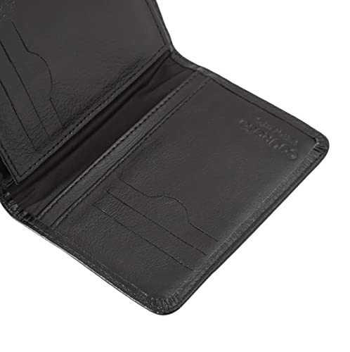 Carteira Slim Masculina Couro Legítimo Porta Cnh, Documento de Veiculo 187 (Preto)