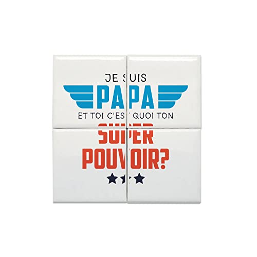 Carreaux céramique décoratif super pouvoir de papa décoration murale pleine d'amour