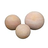 terracotta gartendeko 3 er Kugelset besteht aus je 1x ca. 22+17+12 cm, schwere Qualität !! Handarbeit !!