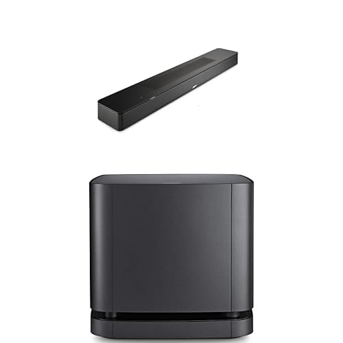 Image of Bose Smart Dolby Atmos Soundbar, Bluetooth Soundbar with Voice Control and Amazon Alexa Built-in, Black Bass Module 500, Black
