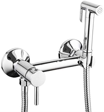 Mélangeur de douche anti-calcaire en laiton avec kit pomme de douche bidet maniable
