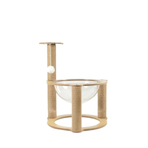 Ziuuihu 猫 爪とぎ 宇宙船 カプセル 猫の引プ 木登りタワー カプセル ネコ用寝具 猫用ハウス 麻紐つめとぎ 安全素材 360°視野 キャット日光浴 ペット用品 省スペースっかき傷のポスト 吸盤キャット 猫ハハンモック ネコ窓 吸盤タイ