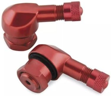 Angled Aluminum Valve Stems 11.3mm Red 03-28R